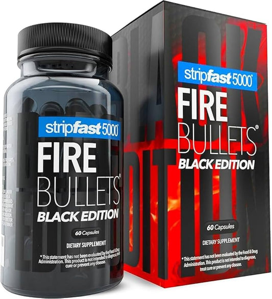 Stripfast5000 Fire Bullets Black Edition |UNISEX| 60 counts