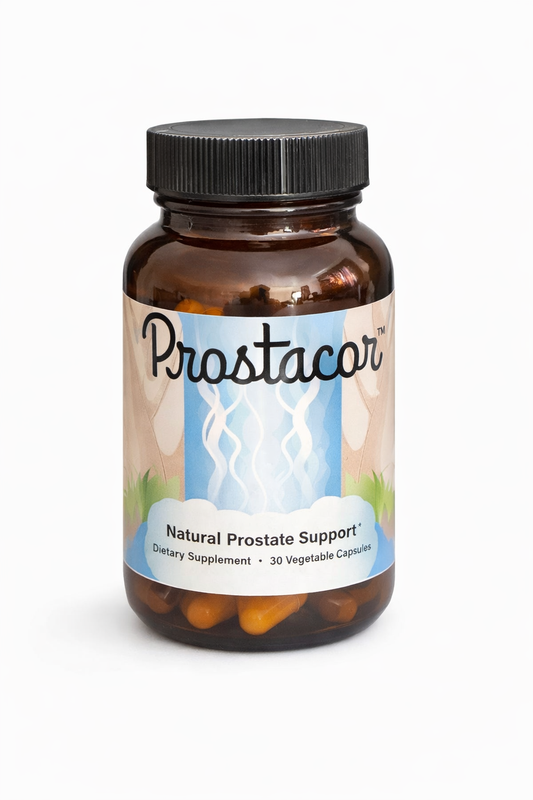 Prostacor Natural Prostate Support Supplement - Non-GMO, Vegan, Gluten-Free - 30 capsules