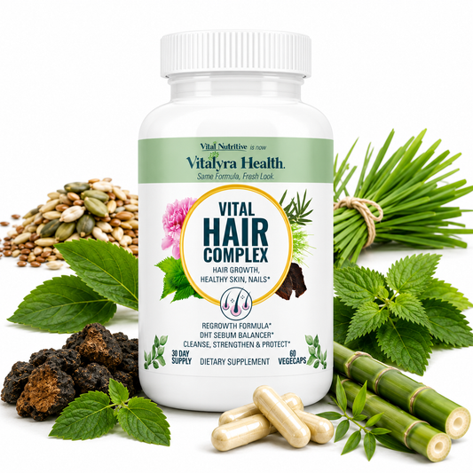Vital Nutritive Vital Hair Complex – Hair Growth, Skin & Nails  supplement (60 Capsules))