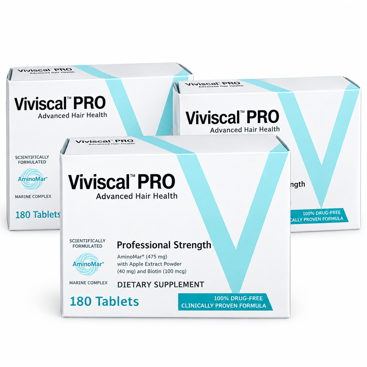 Viviscal PRO Professional Strength Advanced Hair Health 3-Pack, 540 Tablets