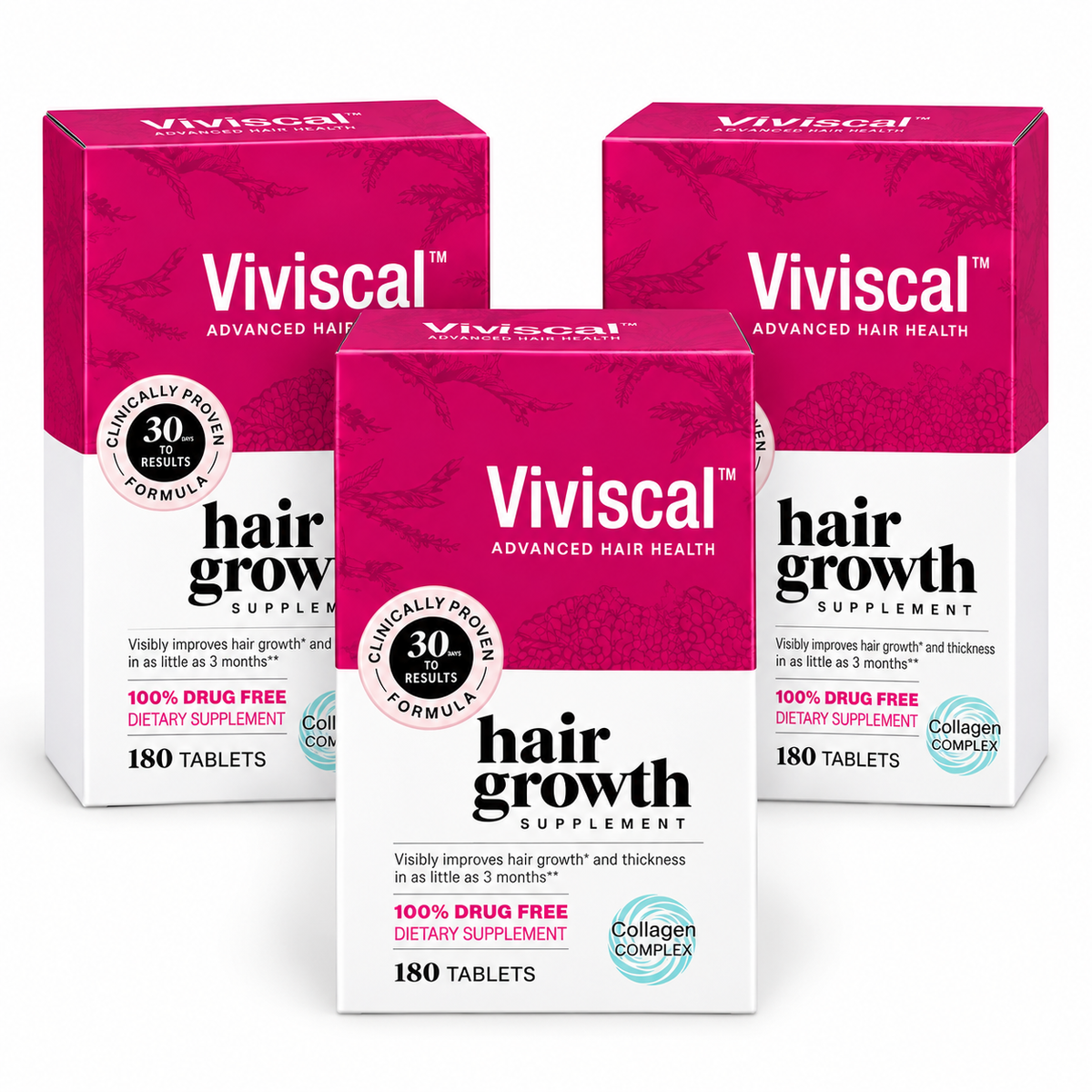 Viviscal Advanced Hair Health Premium 3 Pack,540 Tablets