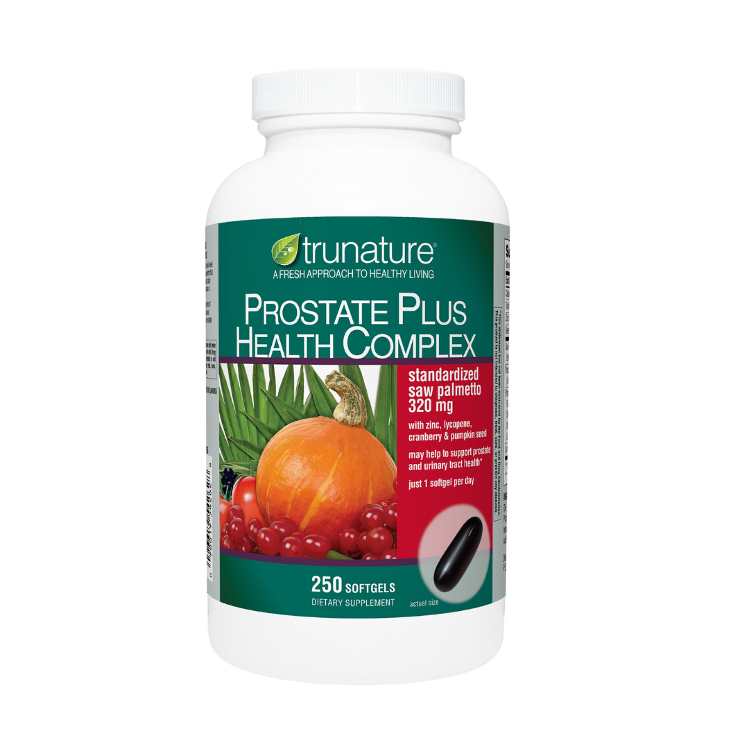 Trunature Prostate Health Complex, Prostate Support for Men with Saw Palmetto & Plant Sterols - 250 Softgels