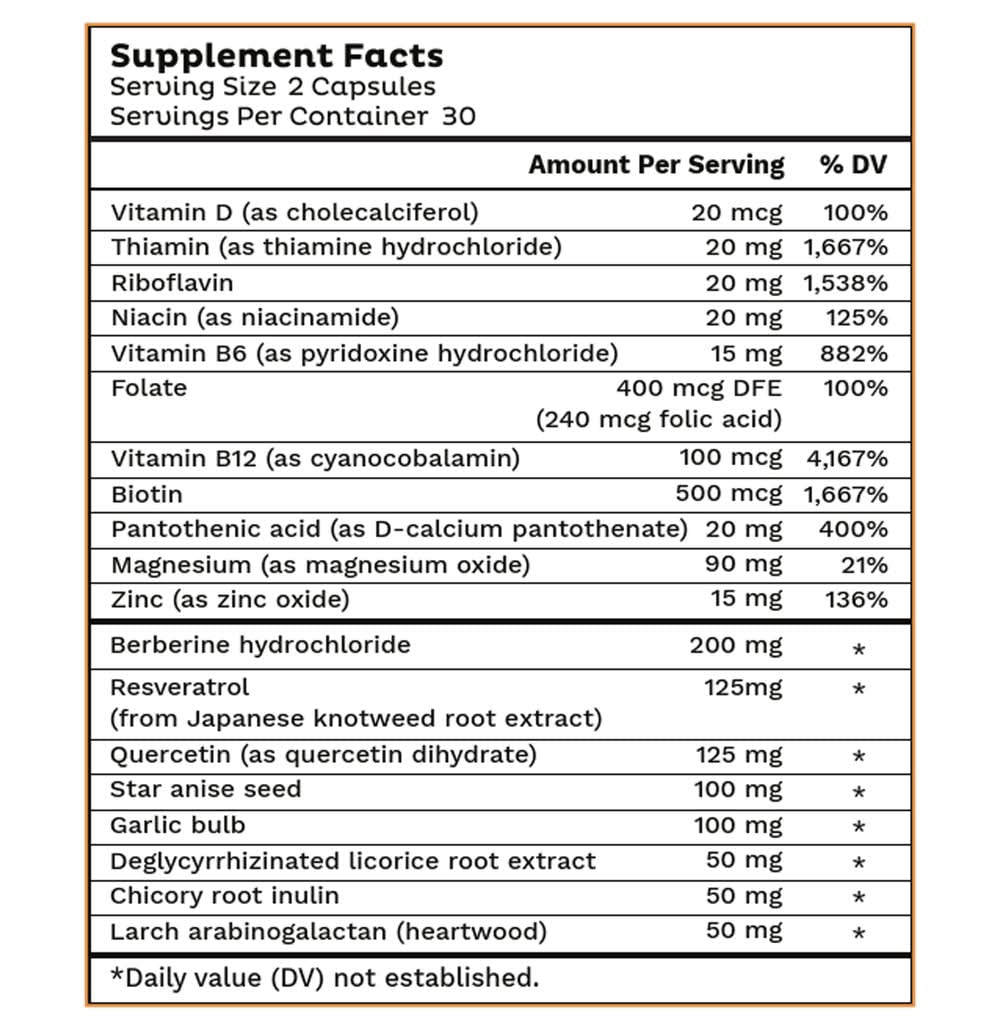 Emma Gut Health Doctors Endorsed Supplement - 60 Capsules - Relief from Gas and Bloating, Repairs Leaky Gut with Magnesium, Berberine, Vitamin D, Quercetin & More - Gut Health & Colon Cleanse Formula