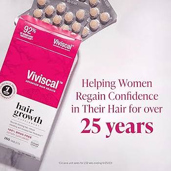 Viviscal Advanced Hair Health Hair Growth Supplement, 180 Tablets
